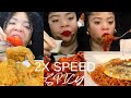 2X SPEED ASMR MUKBANG Eating Sounds 3 Hours 