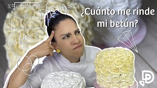 ¿Cuánto betún cubre mi pastel?