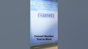 किसी भी नंबर को text में कैसे बदलें Convert number  to word in ms word #shorts #msword #viral