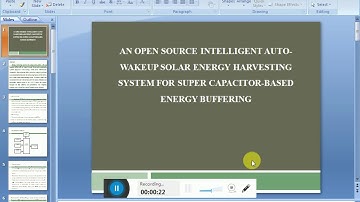 IEEE 2016   2017 EMBEDDED AN OPEN SOURCE INTELLIGENTAUTO WAKEUP SOLAR ENERGY HARVESTING SYSTEM FOR S