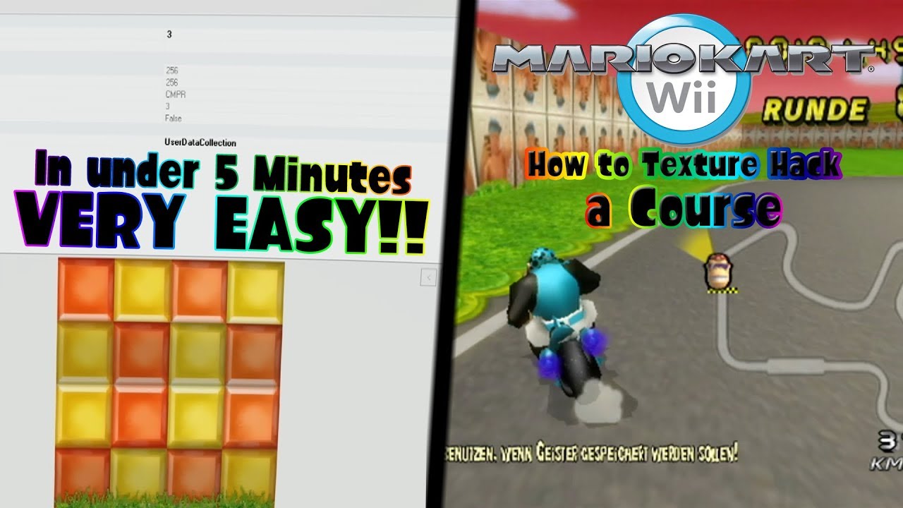 How to: Create a Track Texture Hack for Mario Kart Wii in under 5 ...