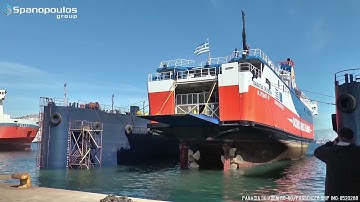 PANAGIA SKIADENI Ro Ro Passenger Ship dry docking