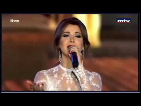 نانسي عجرم بتتلج الدني مهرجان الارز