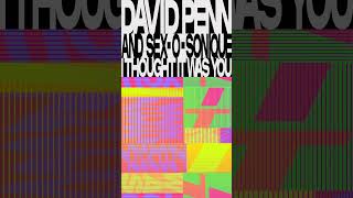 Out Now David Penn X Sex-O-Sonique’s ‘I Thought It Was You’ #Shorts #Outnow