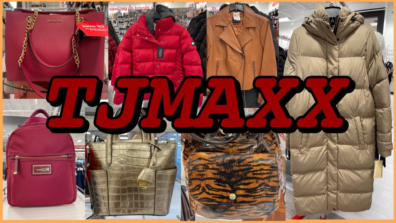 TJ MAXX SHOP WITH ME COACH, MICHAEL KORS HANDBAGS WINTER COATS