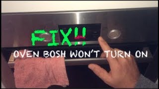 Bosh Oven won't Turn On (Fix It). Oven Bosh Tidak Mau Menyala