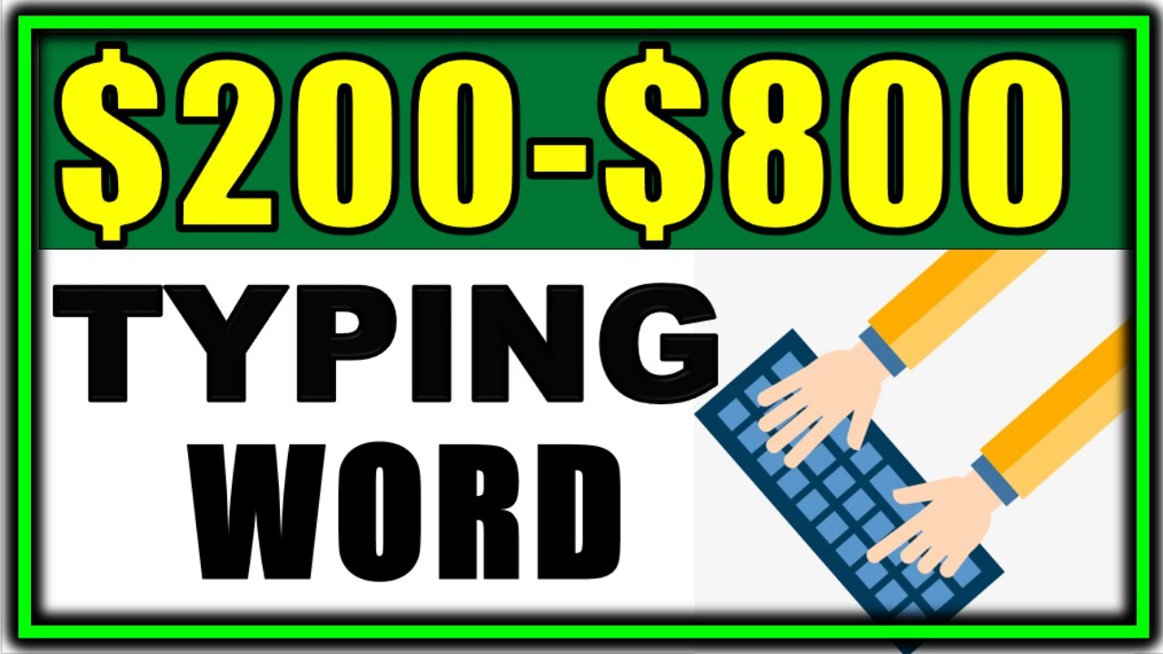 Earn $200-$800 PER Day JUST Typing Word! (Make Money