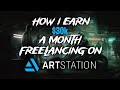 Earn 10k a month freelancing on artstation as a digital 3d or 2d artist