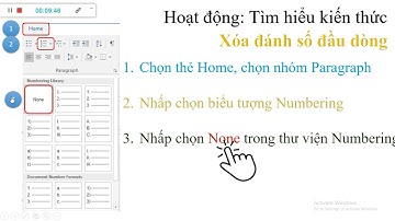 Luyện tập tin học 4 - Chủ đề 2: Bullet và Numbering