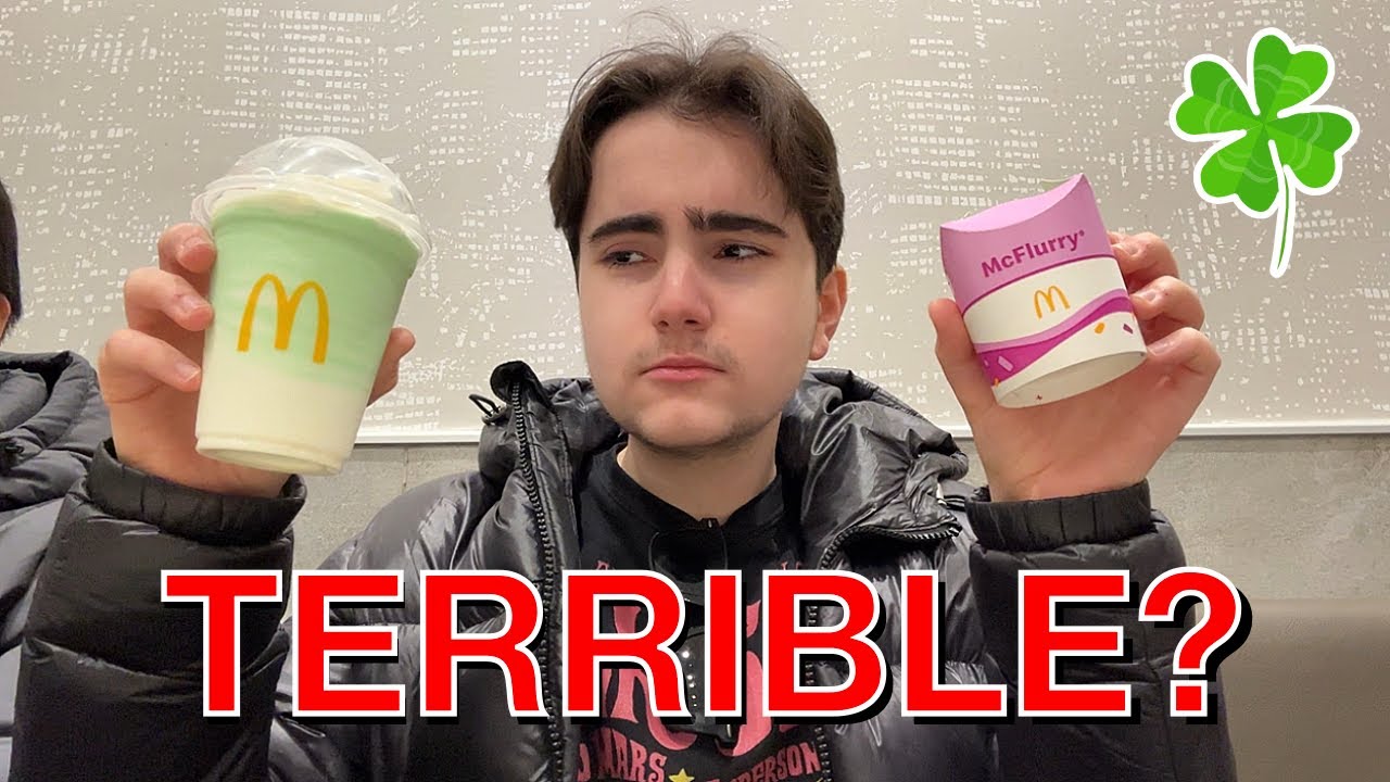 McDonald’s SHAMROCK Shake + McFlurry REVIEW (awful)