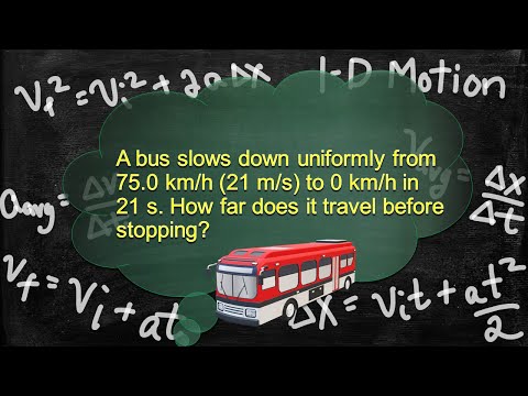 Physics Problem Solver Walk-through Follow Along 1-D Motion Constant Acceleration Displacement 22