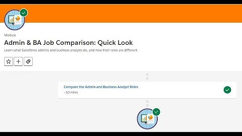 Admin & BA Job Comparison: Quick Look || Salesforce Trailhead || Compare the Admin and BA Roles Quiz