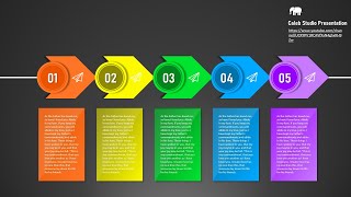 No 128 번째 인포그라픽 디자인 Infographic Design  - Arrow and Circle in PowerPoint