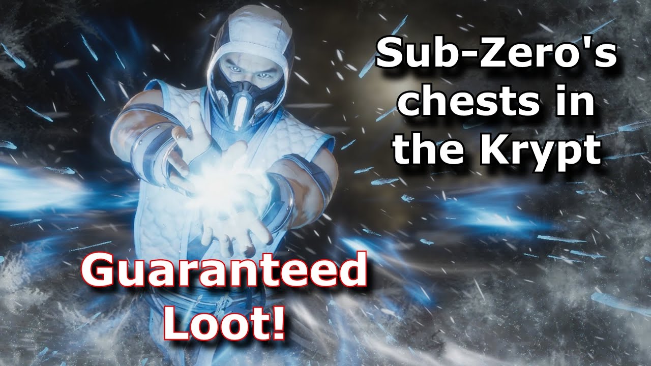 MK11 Krypt All chests with guaranteed SubZero's loot! YouTube