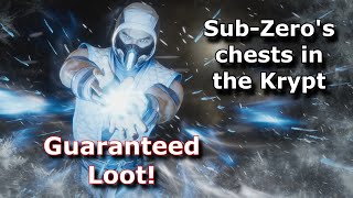 MK11 Krypt  All chests with guaranteed SubZero's loot!