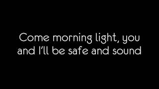 Video thumbnail of "Taylor Swift Ft. The Civil Wars - Safe and Sound ( Lyrics )"