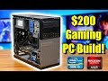 The Cheapest Gaming PC I Could Build In 2021! $200 Budget Build