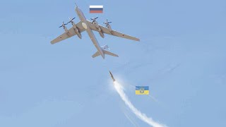 Страшный момент! Российский противолодочный самолет Ту-142 сбит украинским военным кораблем.