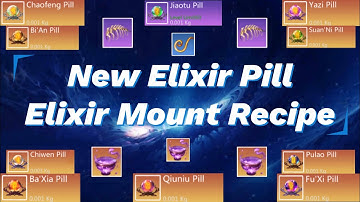 Utopia origin: New Elixir Refining Recipes - Mount Elixir Pill + BUFF Elixir (Huaxu Galaxy)