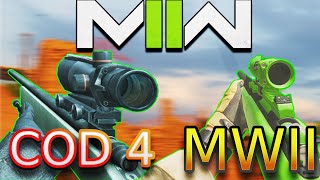 The COD4 M40A3 SNIPER in Modern Warfare 2