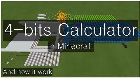 How a 4-bits Calculator work in Minecraft ? | Bedrock Edition