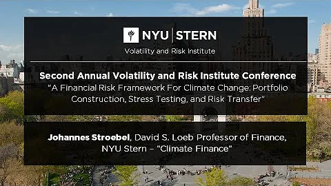 Johannes Stroebel - Climate Finance | VRI Conferen...