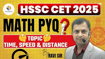 TIME SPEED & DISTANCE CLASS -1 BY RAVI SIR CLASS FOR HTET PRT TGT PGT & CET||CET 2025