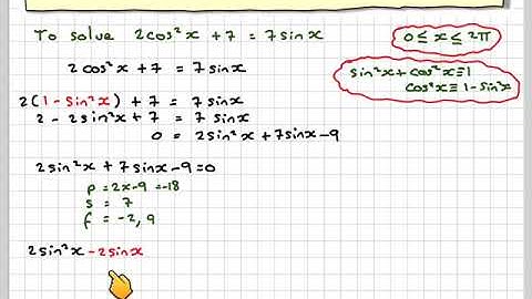 Solving a trigonometric equation using a Pythagorean identity