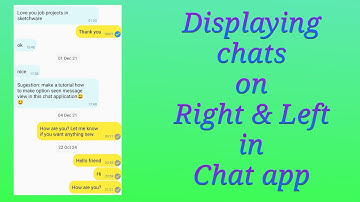 Display chats on right and left side