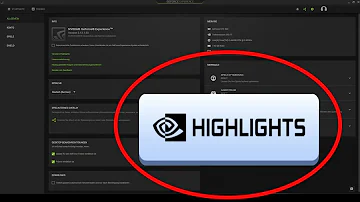 Como ativar Nvidia Highlights?
