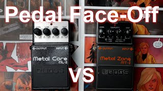 Pedal Face-Off: Boss Metal Zone MT-2 vs Boss Metalcore ML-2 comparison