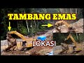 Cara tambang Emas || menyaring emas dari batu dengan pompa air dan alat berat