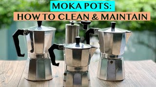 WHAT YOU NEED TO DO WHEN YOU GET YOUR BRAND NEW MOKA POT: CLEANING AND MAINTENANCE