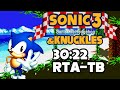 Sonic 3 & Knuckles - Sonic speedrun in 30:22 RTA-TB
