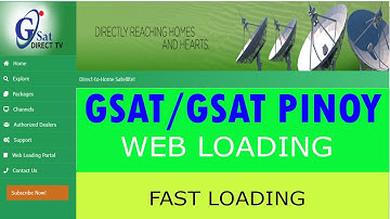 GSAT/GSAT PINOY WEB LOADING