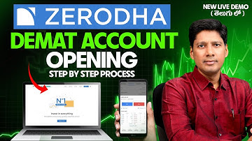 Zerodha Demat Account Opening | How to Open Zerodha Account in Telugu |New Free Zerodha Account 2025