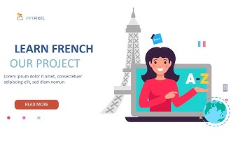Animasi Powerpoint Belajar Bahasa Prancis, Inggris, Jepang, Explainer Video Animation Desain By Powe