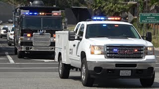 LAPD Bomb Squad & Bomb Detection K9 Responding