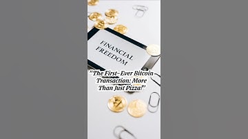 "The First-Ever Bitcoin Transaction: More Than Just Pizza!"🍕💸🤯#money #facts