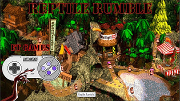 Donkey Kong Country 101% - Reptile Rumble - COMPLETE MAPS WITH ALL ITEMS (MAPAS COM TODOS OS ITENS)