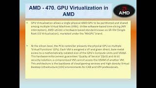 AMD #470 – GPU Virtualization in AMD