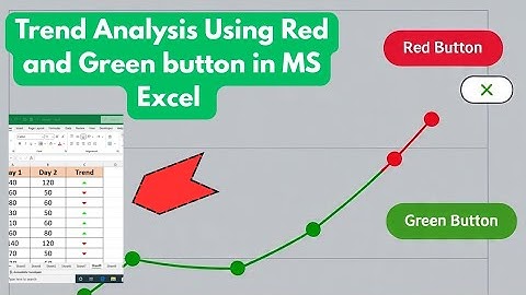 How to do Trend Analysis Using Red and Green Arrow in MS Excel