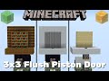 3x3 Flush Piston Door - Minecraft Java Edition [Tutorial]