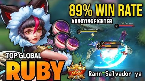 89% WIN RATE! RUBY BEST BUILD 2022 | TOP GLOBAL RUBY GAMEPLAY | MOBILE LEGENDS✓