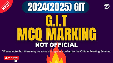 2024 (2025) GIT EXAM PAPER | MCQ MARKING | UN OFFICIAL #exam #viralvideo #srilanka