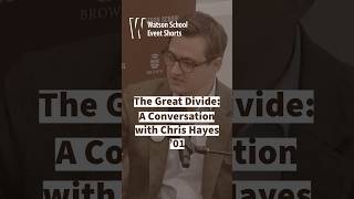 The Great Divide: A Conversation with Chris Hayes ’01