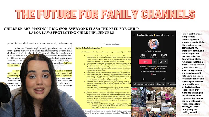 New Laws for Child Influencers? Tiktok Family Vlog...