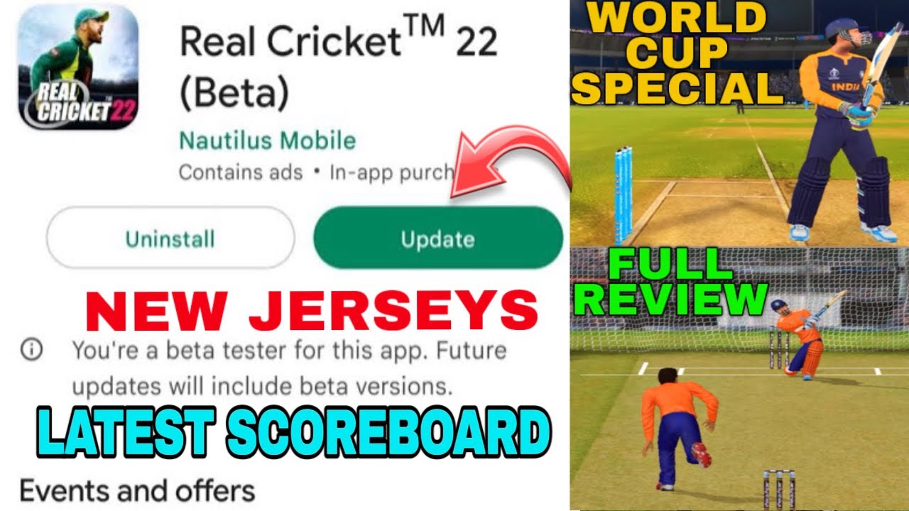 Real Cricket 22 World Cup Edition Update | Full Review | RC22 New Patch Update