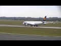 Lufthansa Airbus A340-300 am Flughafen Düsseldorf 16:9 + HQ