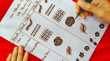 Learn Easy Alternative Henna Methods With Thouseen || Easy Henna Drawing Techniques For Beginners